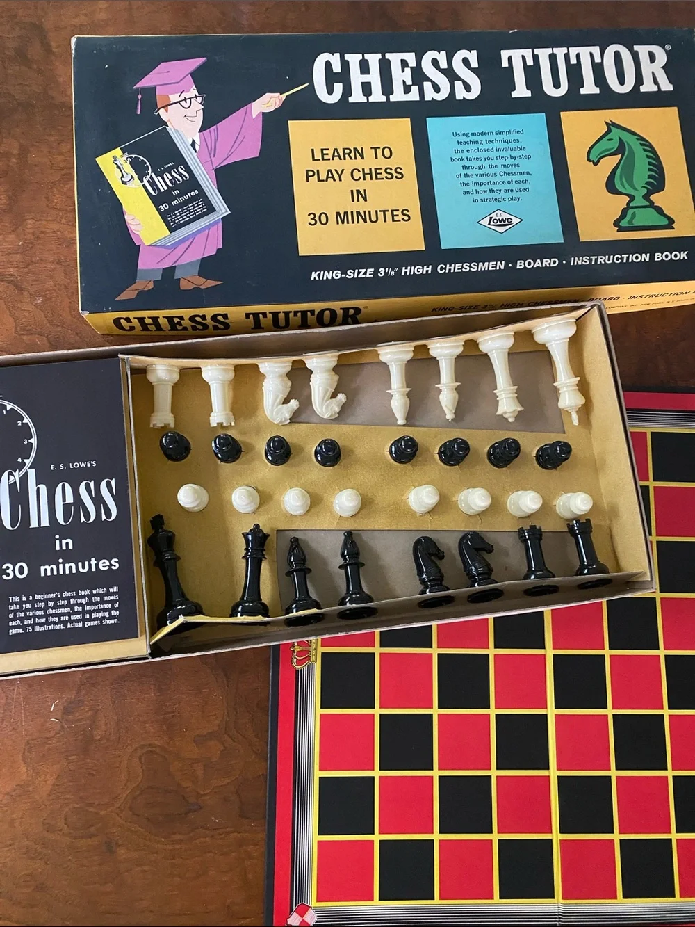 Chess Tutor Vintage Board Game 1960s complete set